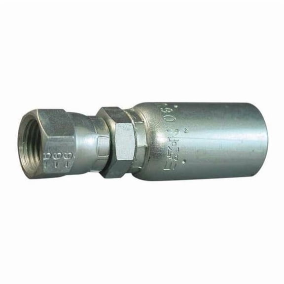 Crimp Fitting,Straight,3/8" ID,JIC FJX-06-08