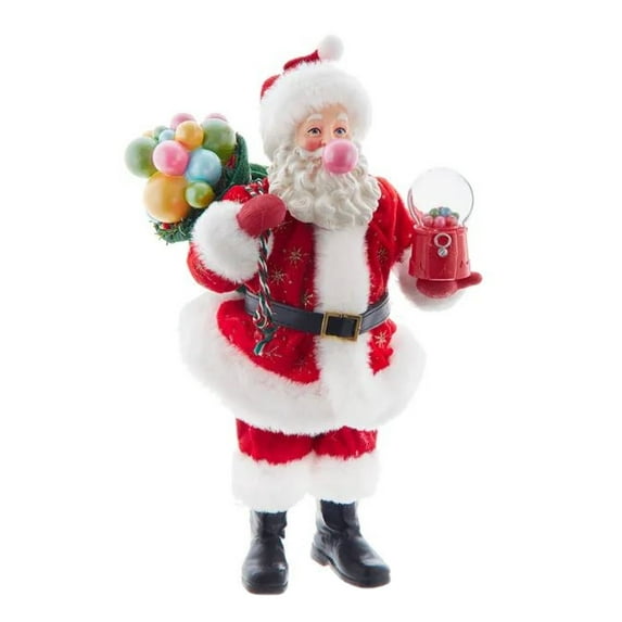 Kurt S. Adler 10.5 in. Fabriche Bubblegum Santa