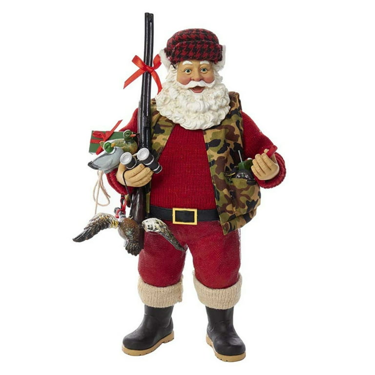 Kurt S. Adler 10 in. Fabriche Hunter Santa - Walmart.com