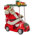 thumbnail image 1 of Kurt S. Adler 11.25 in. Fabriche Santa Driving Golf Cart, 1 of 4