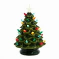 thumbnail image 1 of Kurt S. Adler 12 in. Battery Operated LED Lighted Ceramic Tree Table Piece - Green, 1 of 3