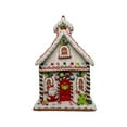 thumbnail image 1 of Kurt Adler Battery Operated LED Gingerbread House With Santa Table Piece, 13", 1 of 8