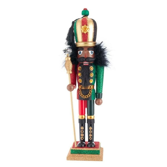 Kurt Adler 16.5-Inch Hollywood African American Nutcracker  Multi-Color Holiday Collectible