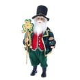 thumbnail image 1 of Kurt S. Adler 18" Kringle Klaus Irish Santa with Staff Figure, 1 of 6