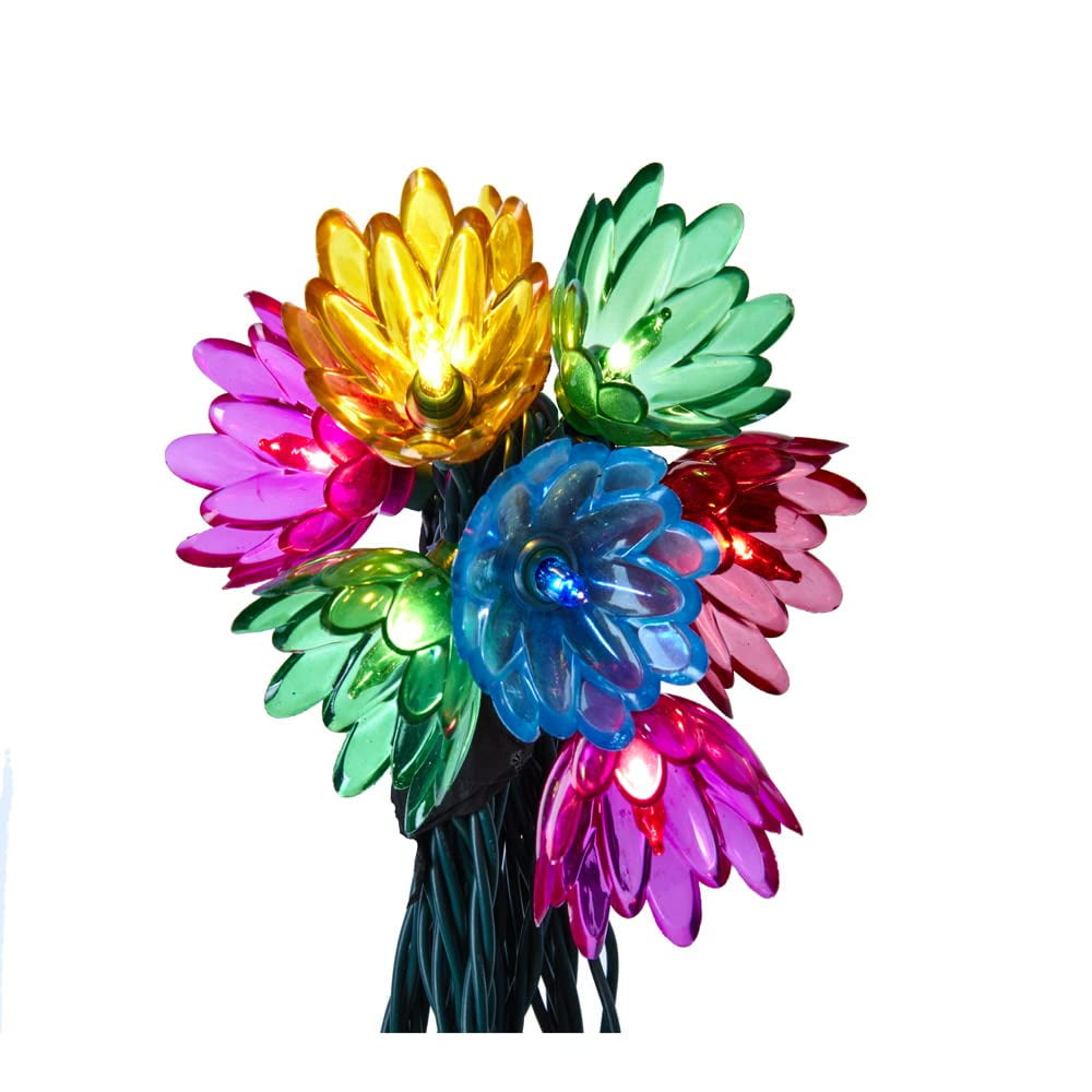 Kurt S. Adler 20-Bulb Tulip Light Set, 22-Foot, Multicolored