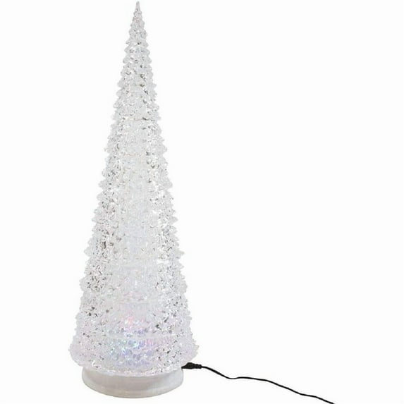 Kurt S. Adler 22-Inch Acrylic LED Tree with Projector Table Piece, Multi