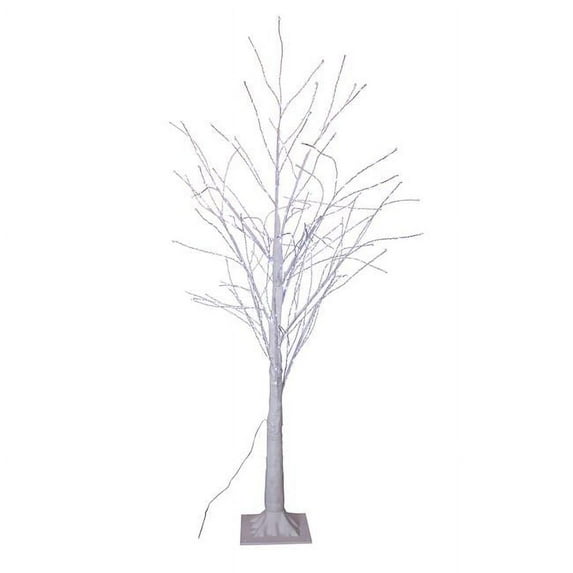 Kurt S. Adler 4 ft. Winter White Twig Tree with 500 Cool White Lights