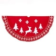thumbnail image 1 of Kurt S. Adler 60 in. Velvet Applique & Embroidered with Knitted Ruffle Border Tree Skirt, 1 of 1