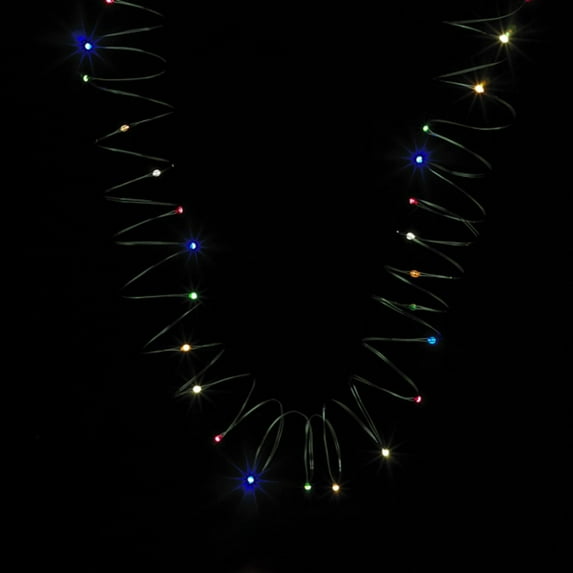 LED Angel Tear Christmas Lights - Multicolor - 19.5' Green Wire - 60ct