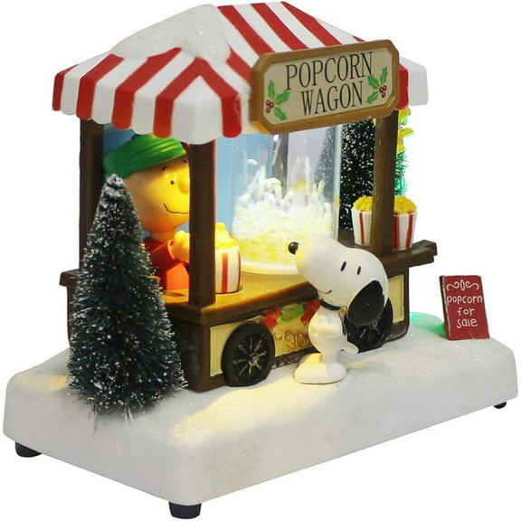 Kurt S. Adler 7-Inch Peanuts Christmas Table Piece, Multicolor, 1 count