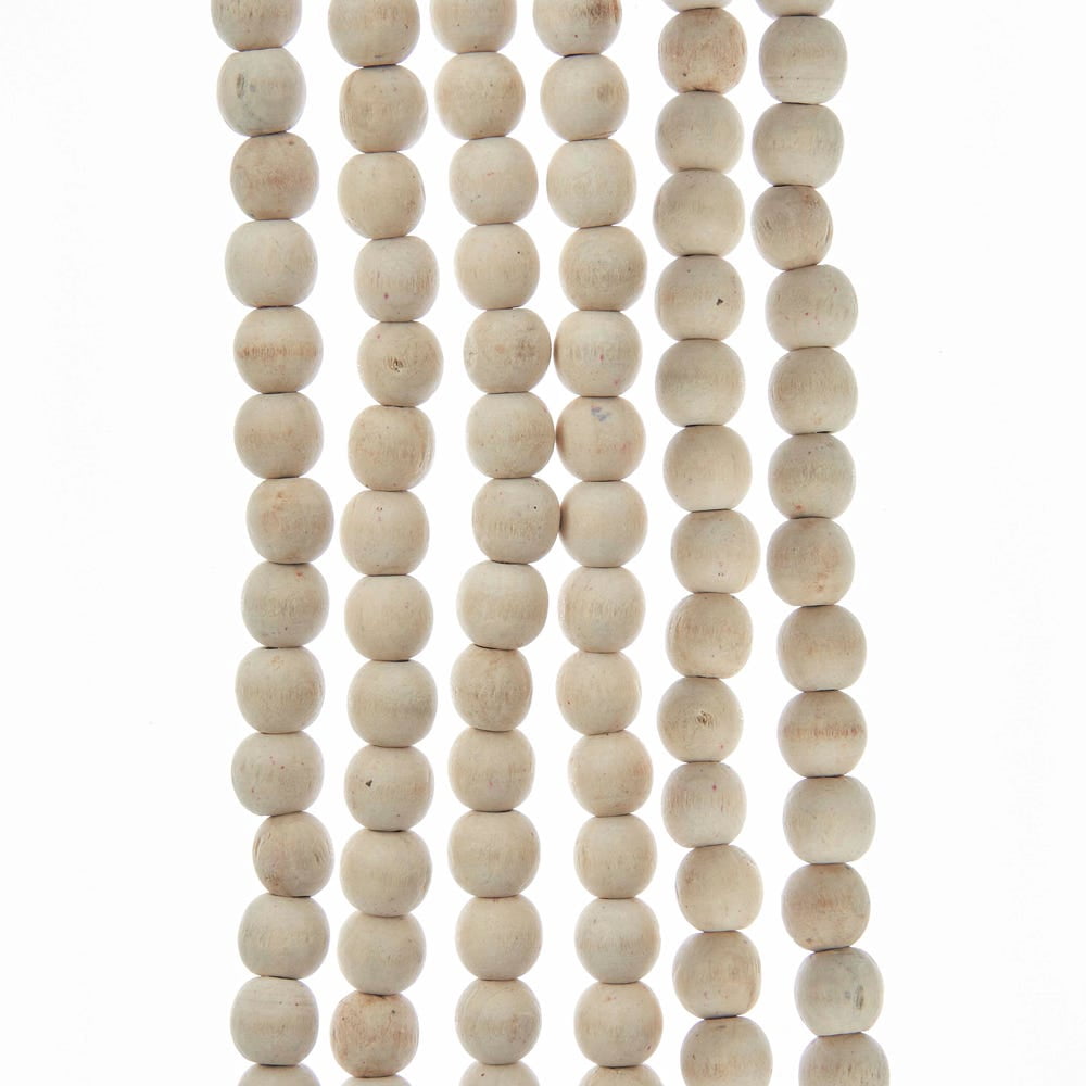 Kurt S. Adler 9-Foot Wood Beaded Burgundy Garland | Christmas Tree & Holiday Home Décor - View #6
