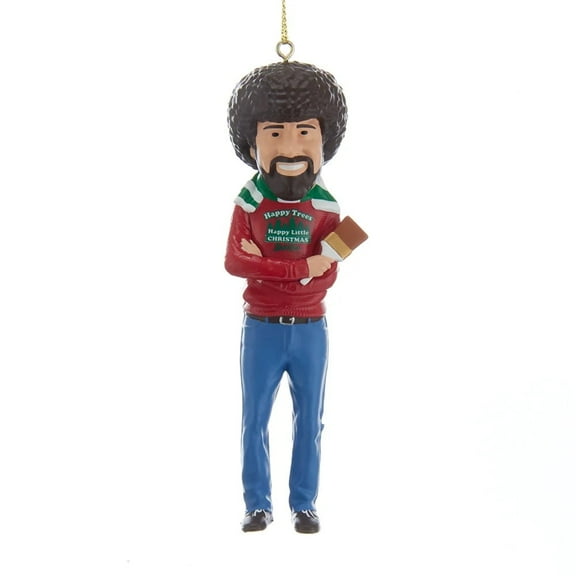 Kurt S. Adler Bob Ross Standard Resin Figural Ornament, 1.25 Inch