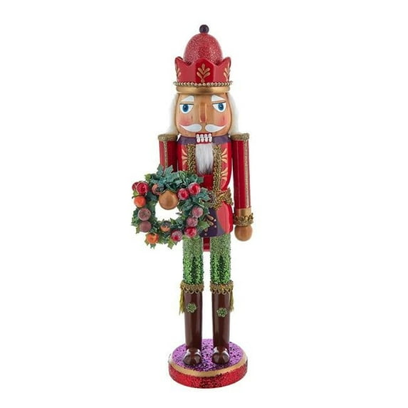Kurt Adler 15" Wooden Sugar Frost Nutcracker