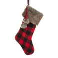 thumbnail image 1 of Kurt S. Adler 21-Inch Plaid Christmas Stocking with Faux Fur Cuff (SG0172) – Holiday Décor, 1 of 2