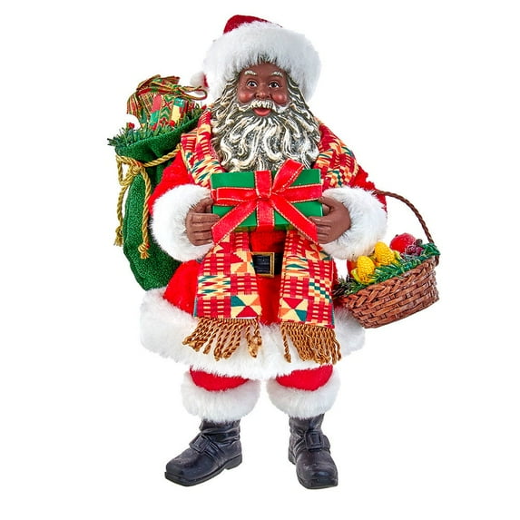 Kurt Adler Fabriché African American Santa, 12"
