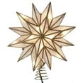 thumbnail image 1 of Kurt S Adler Gold Capiz Star Christmas Tree Topper with 10 Lights, 906", 1 of 7