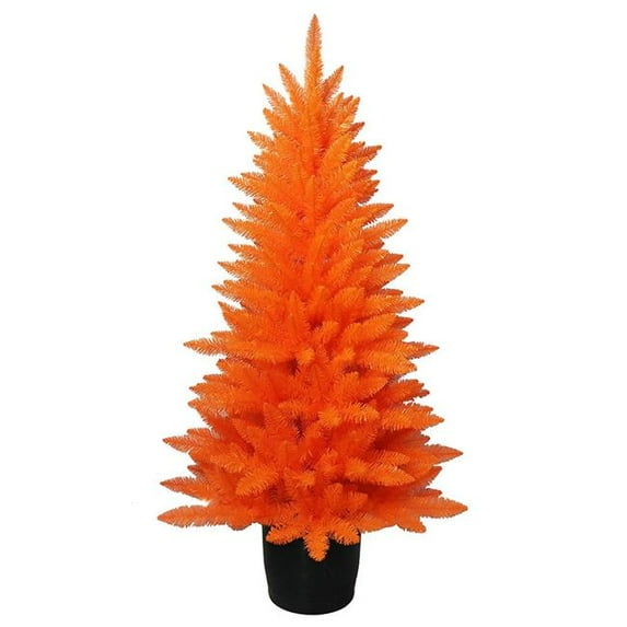 Kurt S. Adler HW1897 4.5 ft. Orange Potted Tree