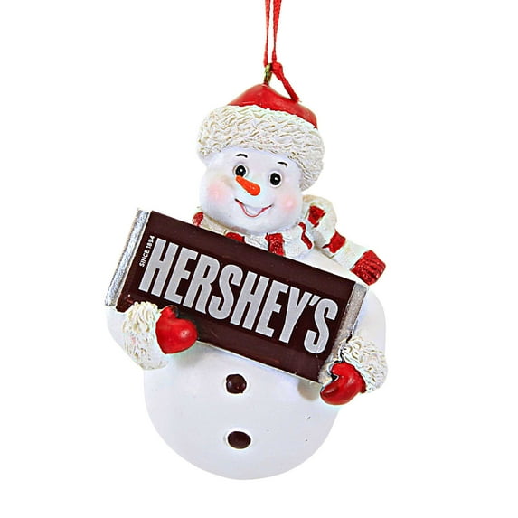 Kurt S. Adler Hershey Snowman - One Ornament 3.75 Inch, Polyresin - Christmas Candy Chocolate Hy0474 Hershey's