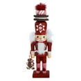 thumbnail image 1 of Kurt Adler 12" Red Gingerbread Nutcracker with Cookie Hat, Christmas Decoration, 1 of 6
