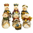 thumbnail image 1 of Kurt S. Adler J7344 7 Piece 6" Resin Snowmen Nativity Scene Table Set,, 1 of 4