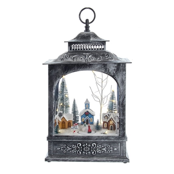 Kurt S. Adler JEL1305 Multi-Colored Lighted Christmas Village – Holiday Tabletop Décor
