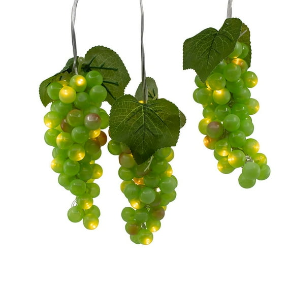 Kurt S. Adler Kurt Adler 100-Light Green LED Set with 5 Grape Bunches String Lights, Multi