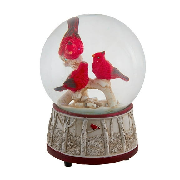 Kurt S. Adler Kurt Adler 100MM Wind Up Musical Cardinals Water Globe