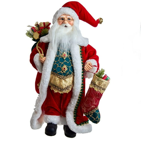 Kurt S. Adler Kurt Adler 17-Inch Kringle Klaus Fancy Santa with Stocking