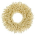 thumbnail image 1 of Kurt S. Adler Kurt Adler 30-Inch Unlit Cream Wreath - White, 1 of 7