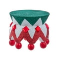 thumbnail image 1 of Kurt S. Adler Kurt Adler 4-Inch Hollywood Red, White and Green Glittered Nutcracker Base Table Piece, Multi Color, 1 of 3