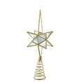 thumbnail image 1 of Kurt S. Adler Mirror Narrow Gold Star Tree Toppers, 13.5-Inches, 1 of 2