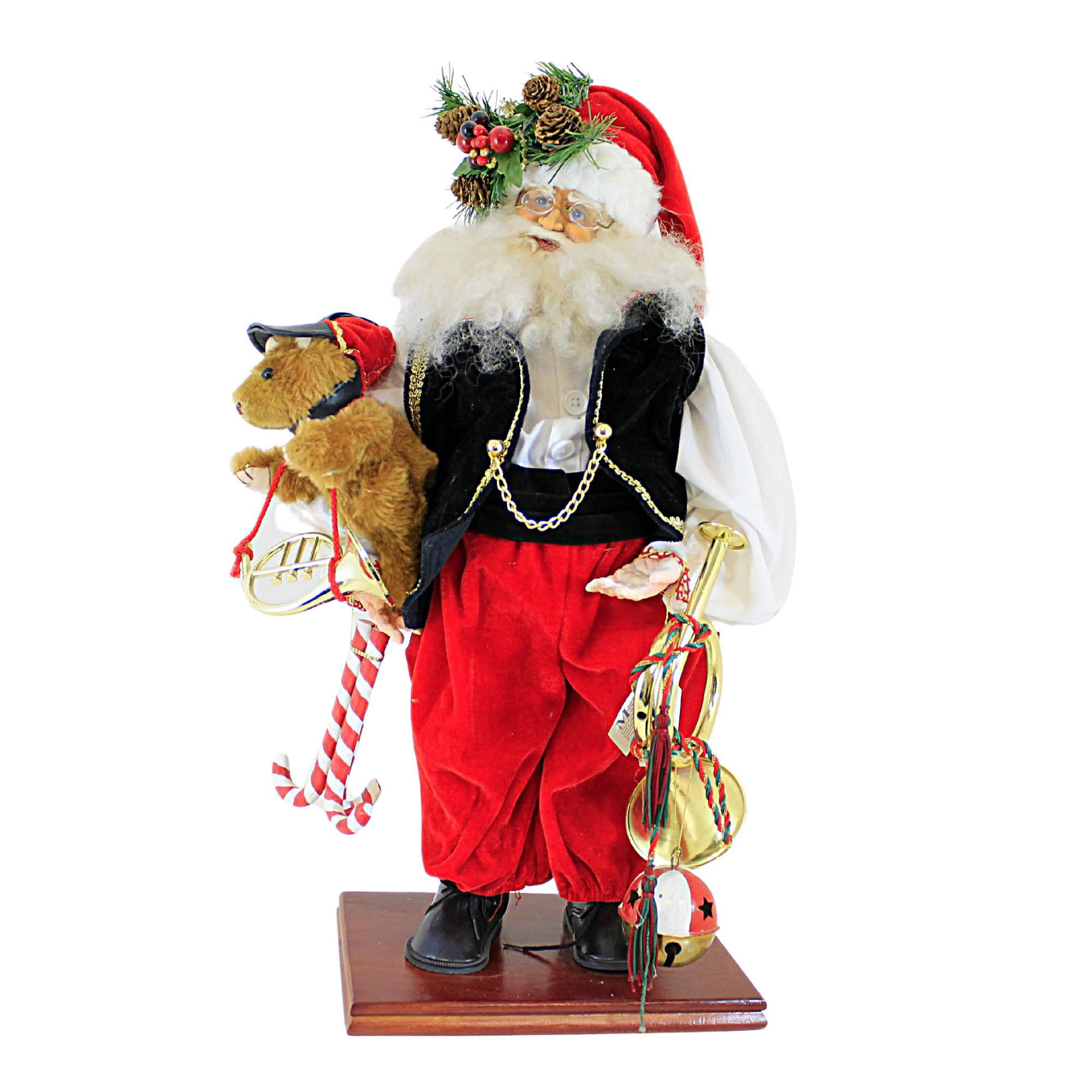 Santa's Instruments Kurt S. Adler My Favorite Things - One Figurine 21.5 Inch, Fabric ...