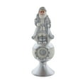 thumbnail image 1 of Kurt S. Adler Noble Gems Silver Santa Tree Topper, 8.75-Inch, 1 of 3