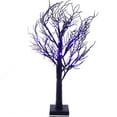thumbnail image 1 of Kurt S. Adler Purple LED Black Glitter Tabletop Tree Table Piece, 2-Foot, 1 of 1