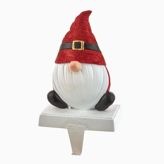 Kurt S. Adler 10-Inch Multicolored Resin Gnome Stocking Holder – Whimsical Holiday Décor