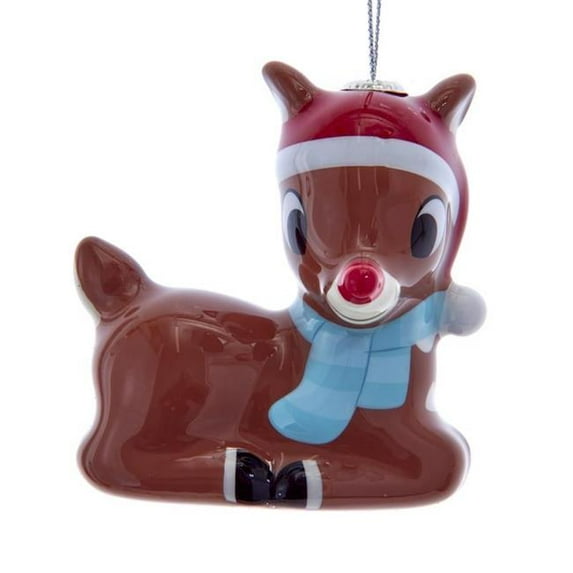 Kurt S. Adler 9096980 3 in. Rudolph Decoupage Ornament, Pack of 24