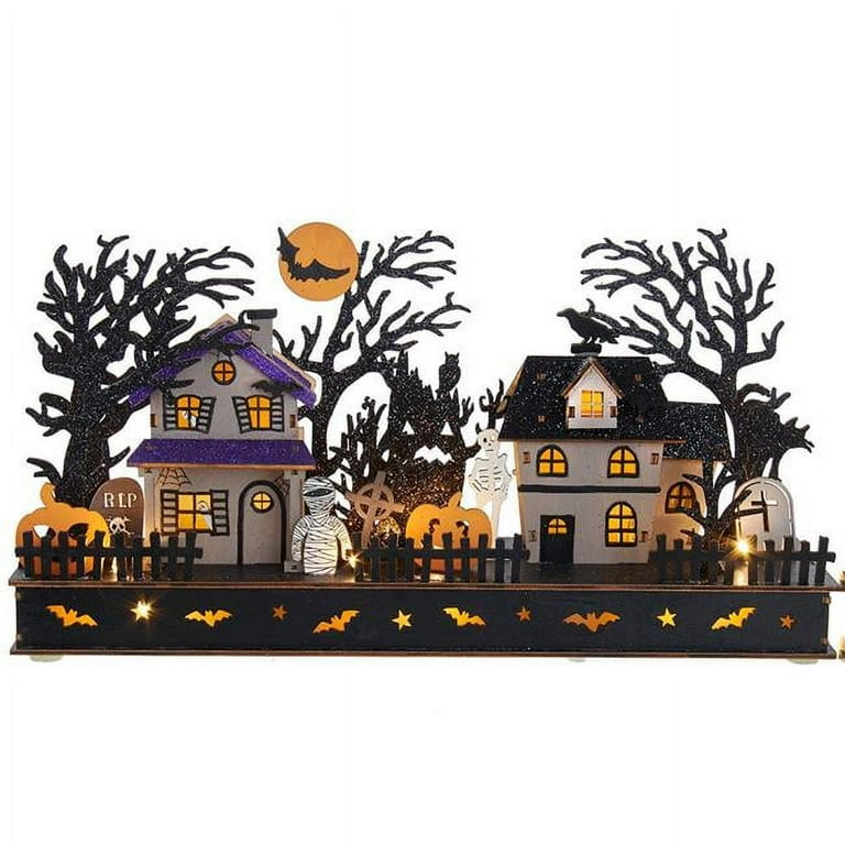 Kurt S. Adler Spooky Halloween Village - One Halloween House 8