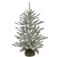 thumbnail image 1 of Kurt S. Adler TR2484LEDWW 3 ft. Pre-Lit Warm White LED Vail Flocked Pine Tree, 1 of 2