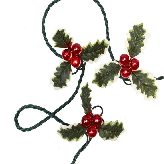 Kurt S. Adler UL 36 Holly Berry Clusters Light Sets, 15.70-Inch, Green