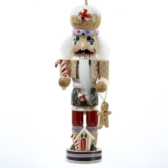 Kurt S. Adler Wooden Gingerbread Nutcracker Ornament