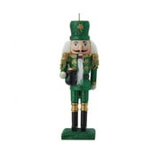 Kurt S. Adler Wooden Irish Nutcracker Ornament, Green, 6 Inch, 1 Count