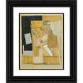 thumbnail image 1 of Kurt Schwitters 12x14 Black Ornate Wood Framed Double Matted Museum Art Print Titled: Black Nburgh (1947), 1 of 5