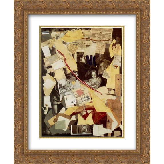 Kurt Schwitters 2x Matted 20x24 Gold Ornate Framed Art Print 'The Holy Night by Antoni Allegri, known as Correggio...'