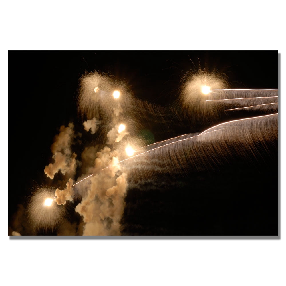 Kurt Shaffer 'Abstract Fireworks 34' Canvas Art