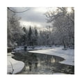 thumbnail image 1 of Trademark Fine Art Kurt Shaffer Fresh Snowfall on the River Canvas Wall Art - 24x24, 1 of 5