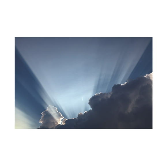 Kurt Shaffer Photographs 'Storm Cloud Sun Rays' Canvas Art