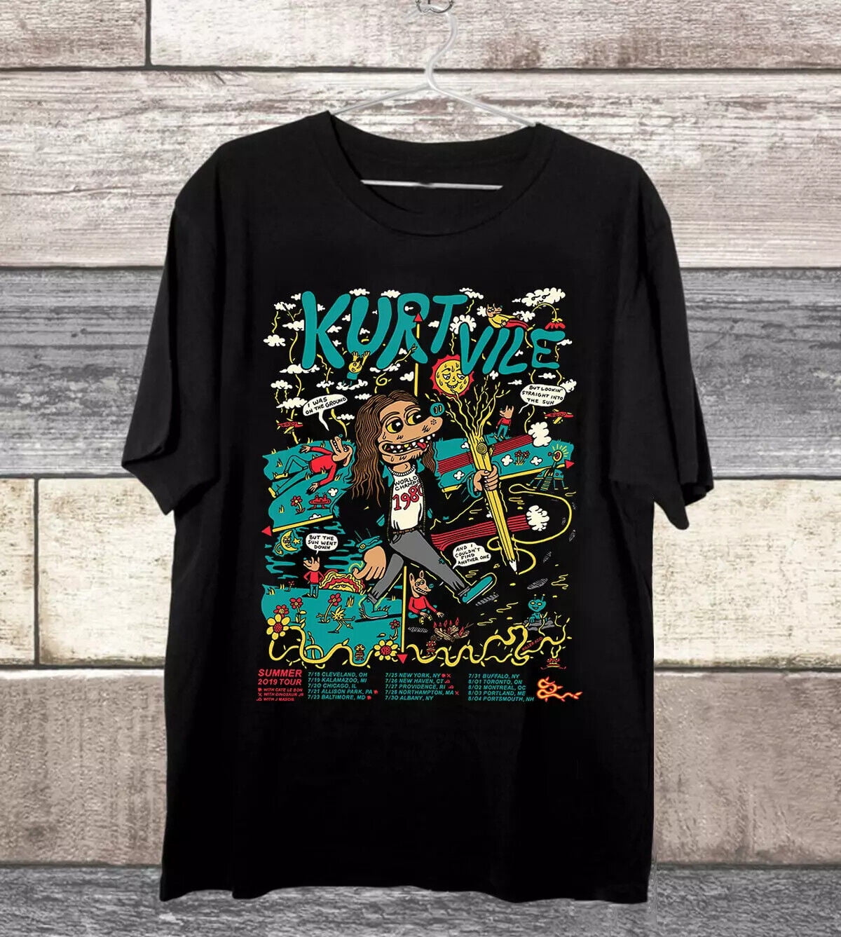 Kurt Vile Summer Tour 19 Killer Acid TShirt