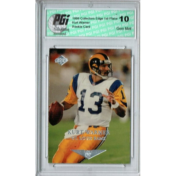 Kurt Warner 1999 Collectors Edge #201P Silver Rams HOF Rookie Card PGI 10