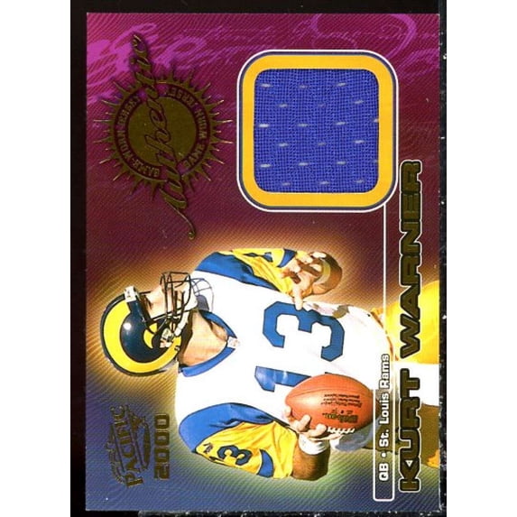 Kurt Warner Card 2000 Pacific Game Worn Jerseys #1