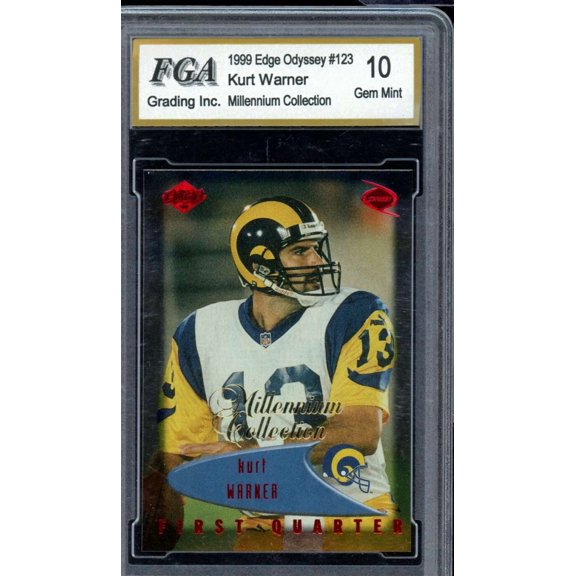 Kurt Warner Rookie Card 1999 Edge Odyssey #123 FGA 10